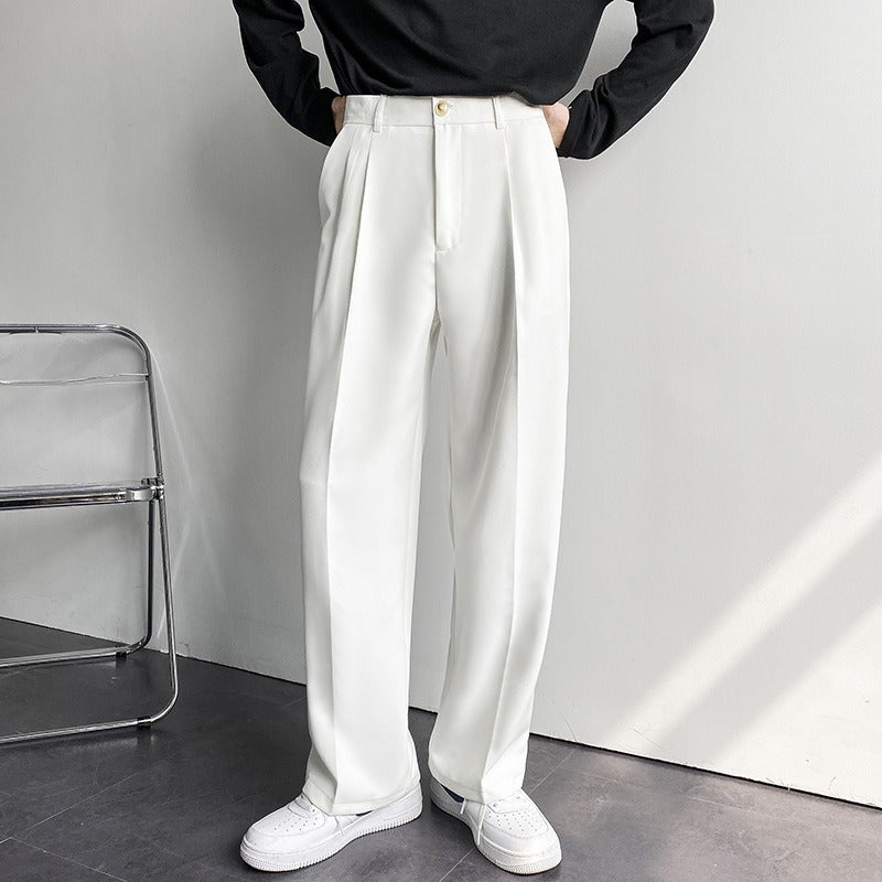 Loose Straight Wide Leg Trousers