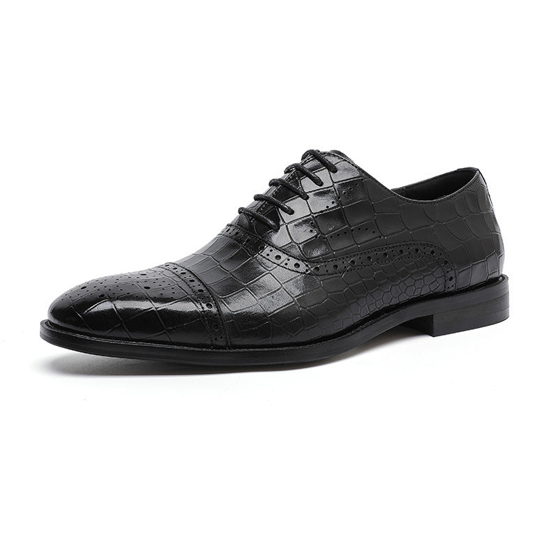 Oxford Style Leather Dress Shoes.