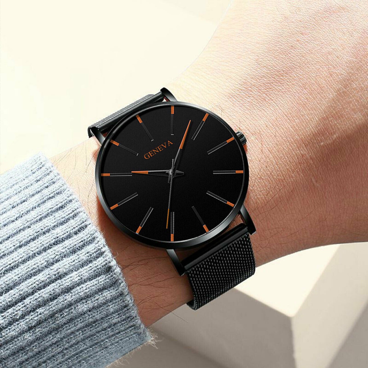 Quartz Watch Stainless Steel Ultra Thin