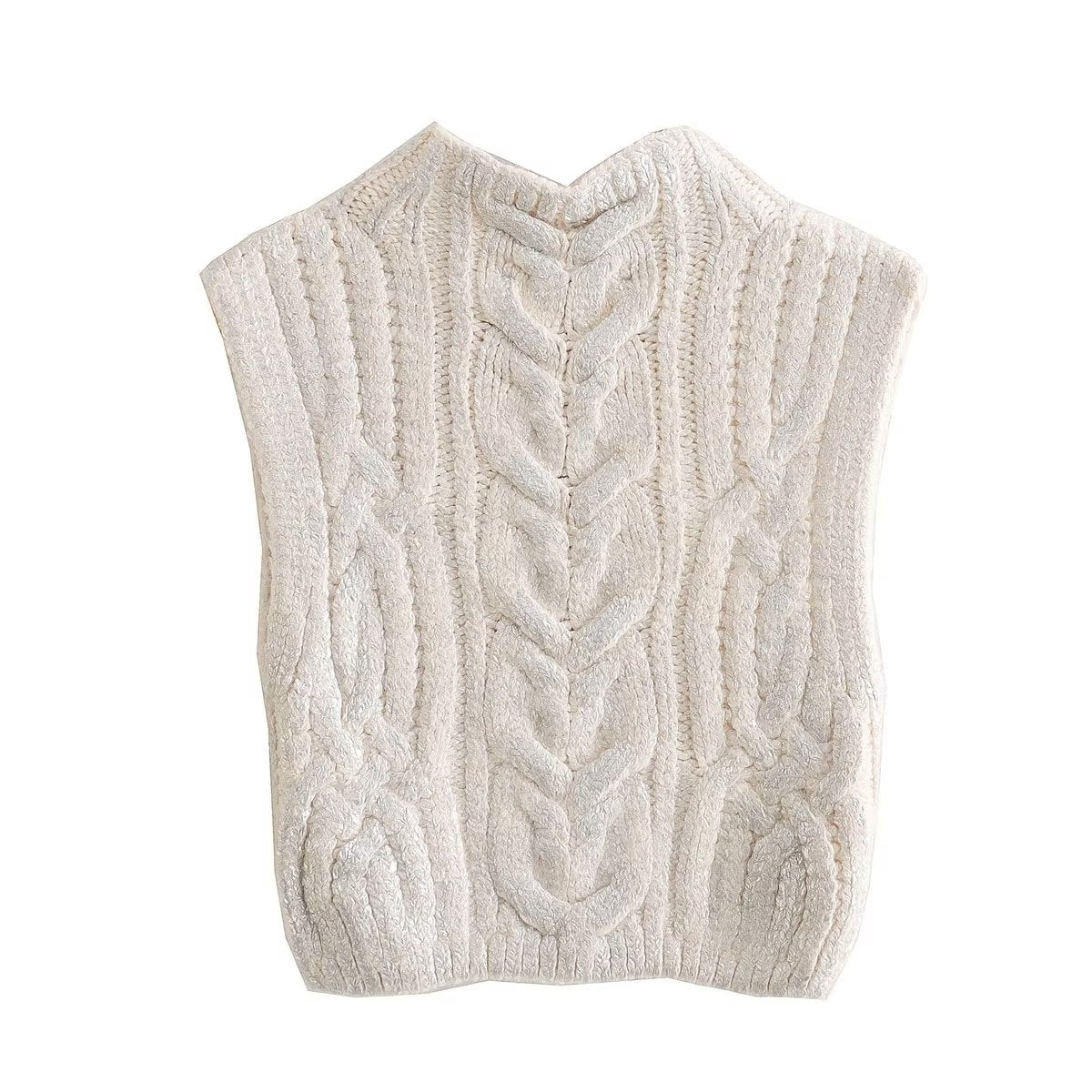 Eight Thread Sleeveless Knitted Top