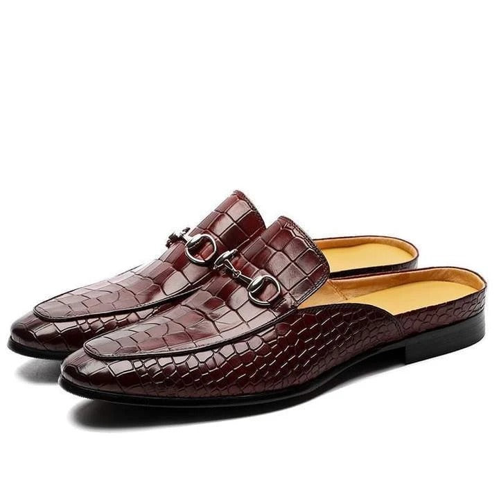 Men's Faux Alligator Skin Leather Shoes