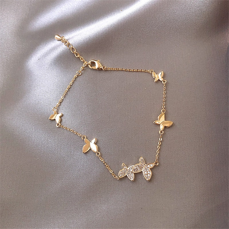 Butterfly Pendant Bracelet