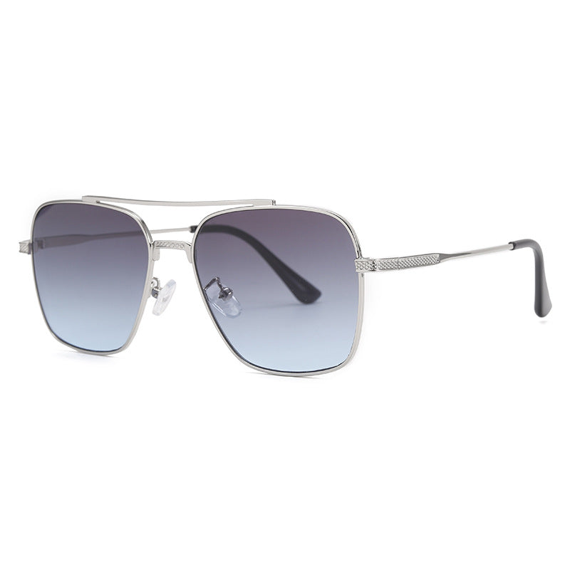 Double Beam Stylish Metallic Sunglasses For Men