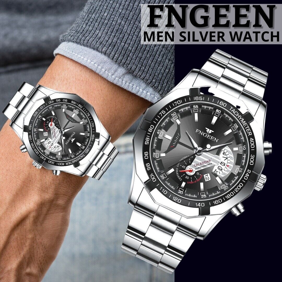 Casual Stainless Steel Watch