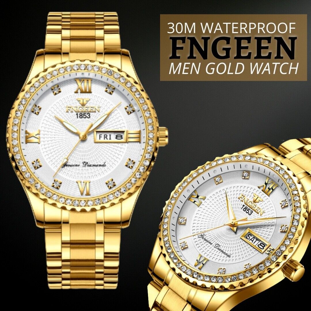 Watch Gold Classic Stainless Steel Quartz