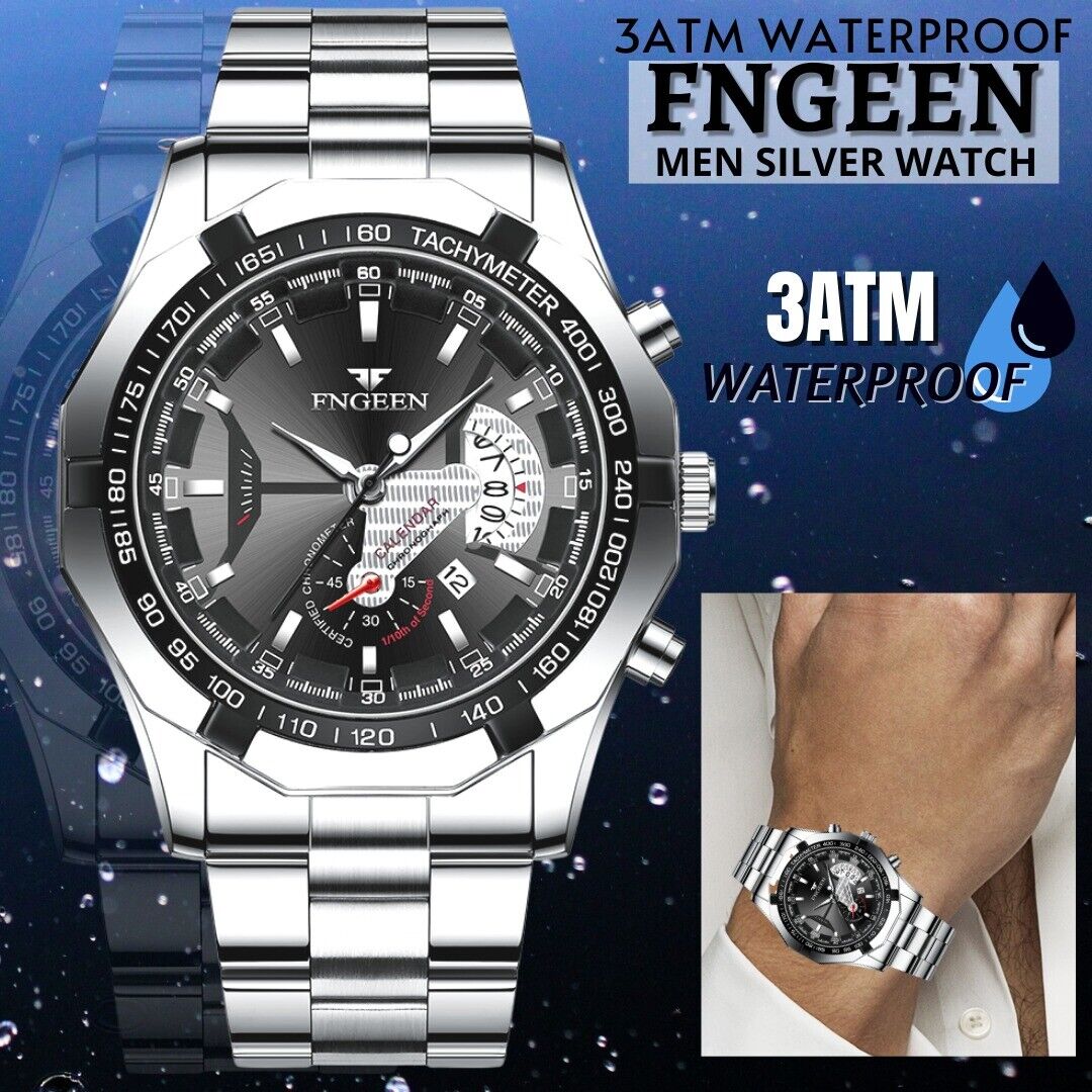 Casual Stainless Steel Watch