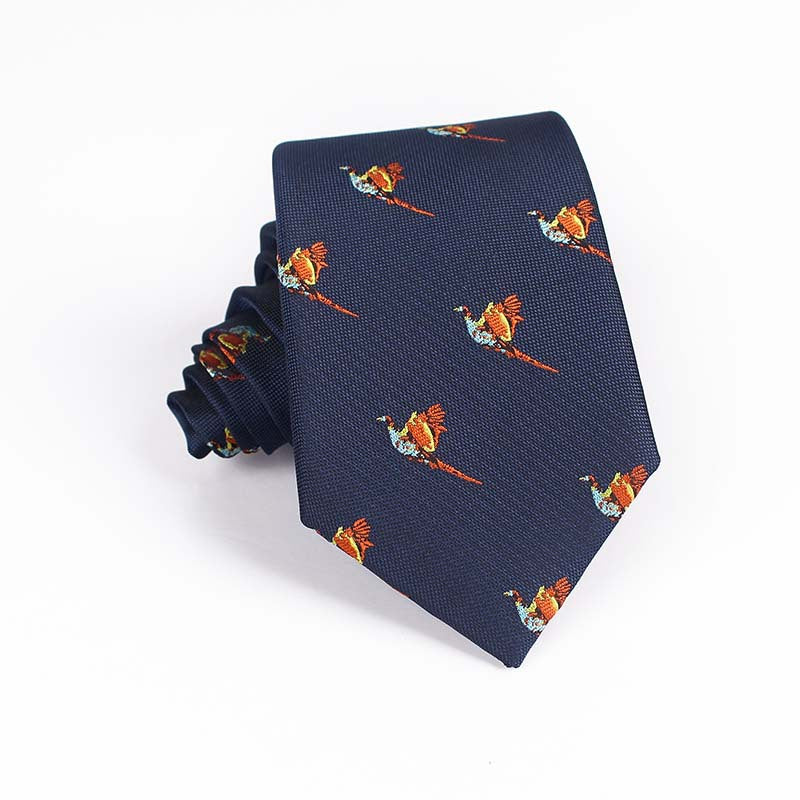 Bird Design Multi Color Tie For Men