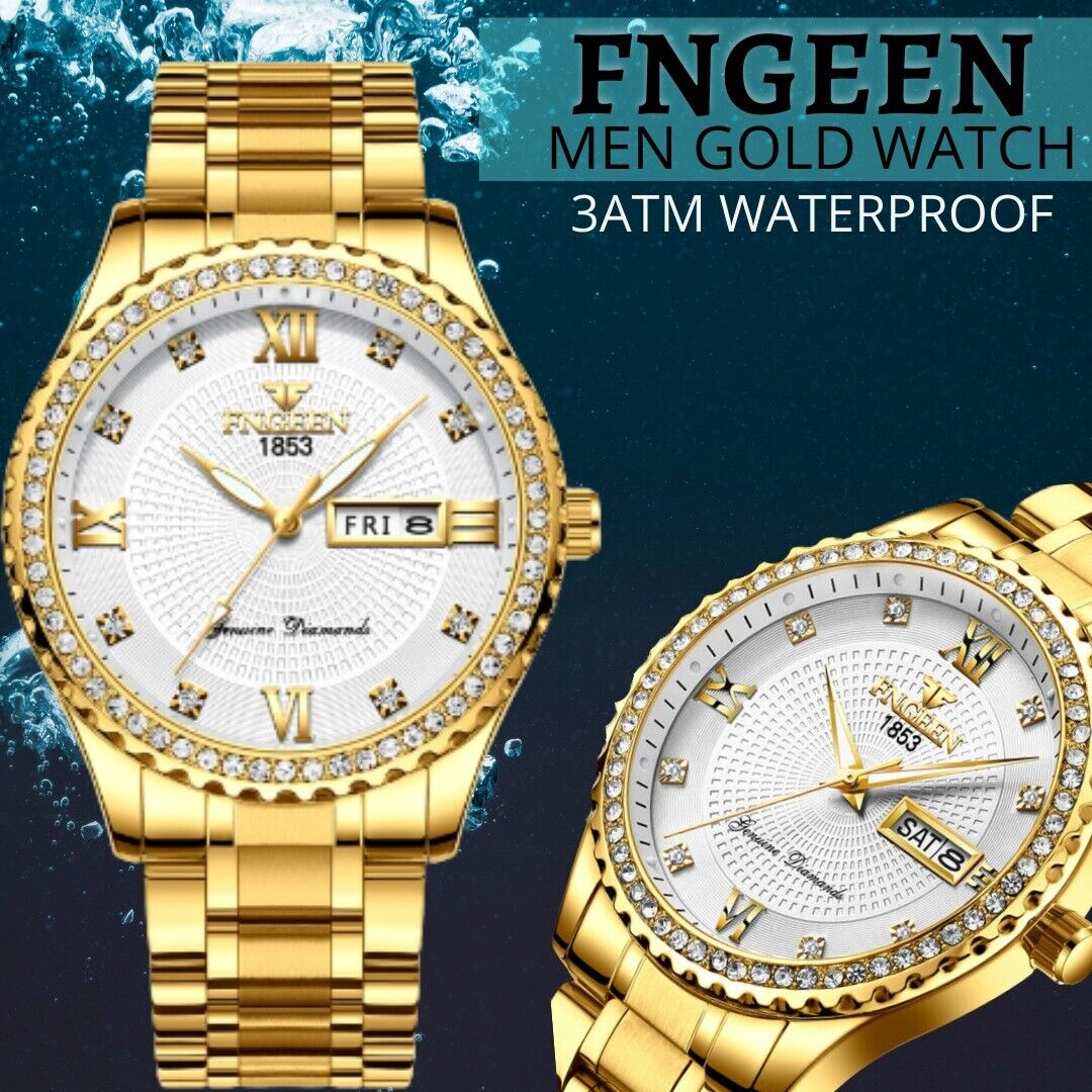 Watch Gold Classic Stainless Steel Quartz