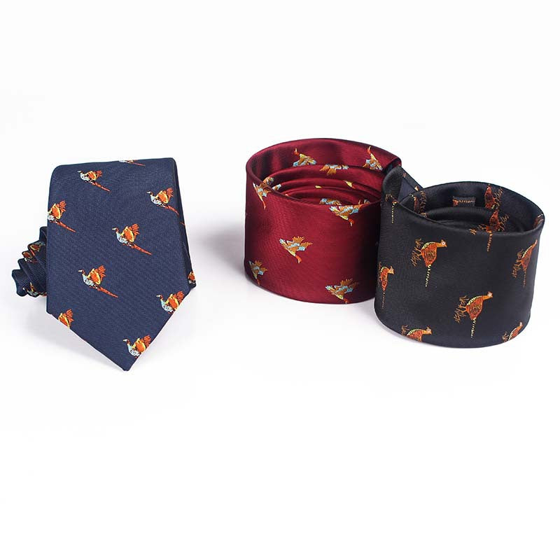 Bird Design Multi Color Tie For Men