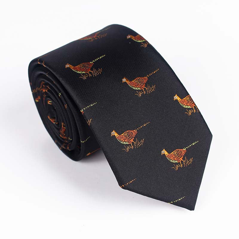 Bird Design Multi Color Tie For Men