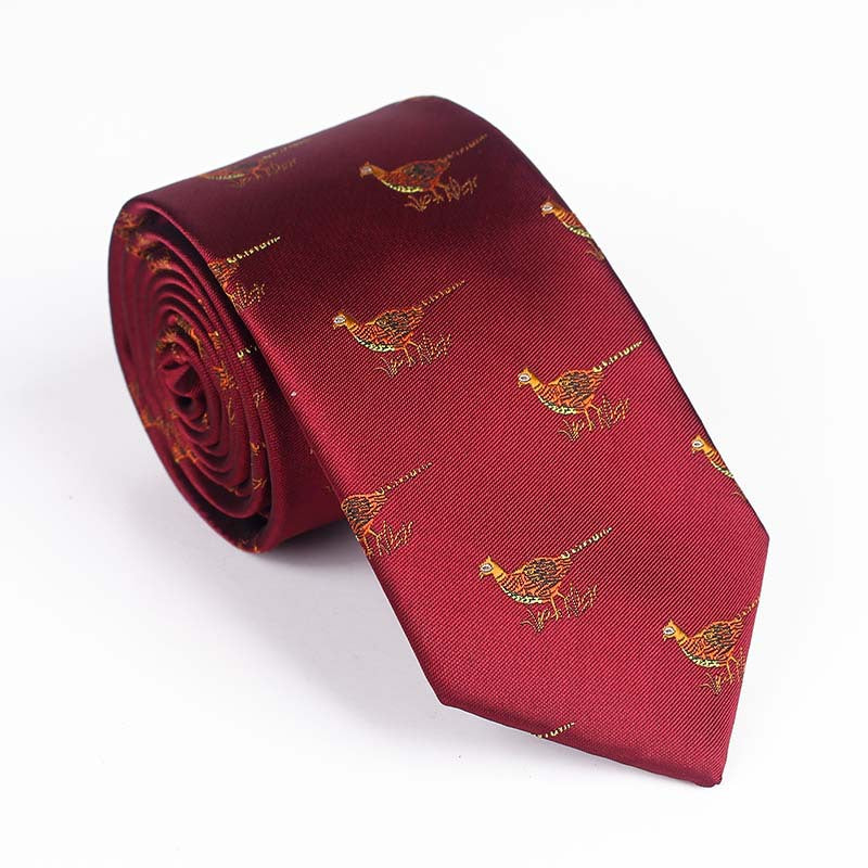 Bird Design Multi Color Tie For Men