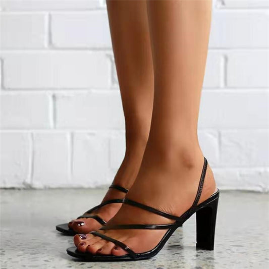 Roman Style Square Toe Summer Sandals