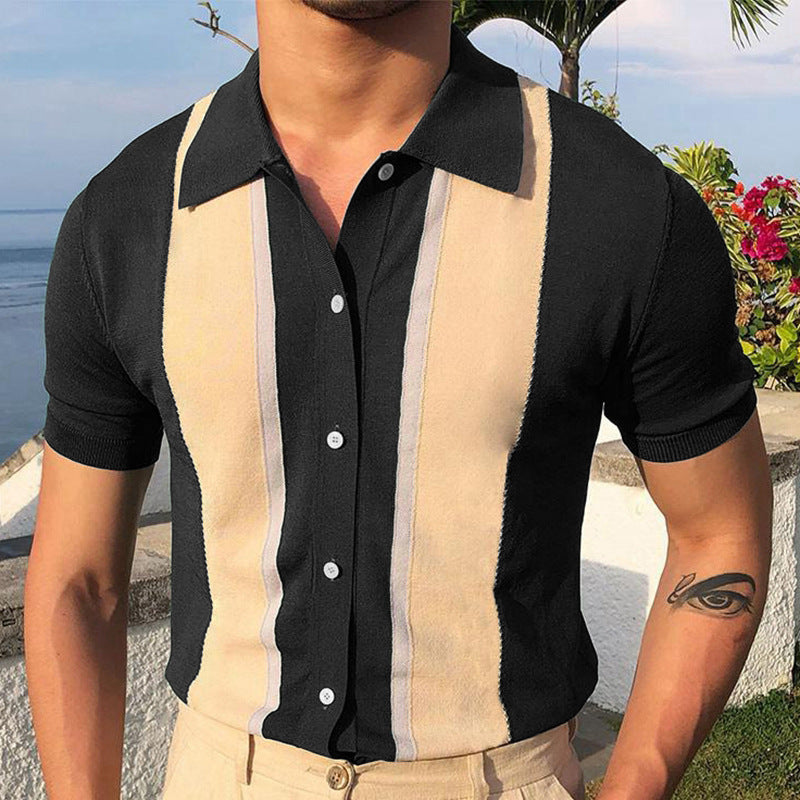 Lapel Knitted Shirt