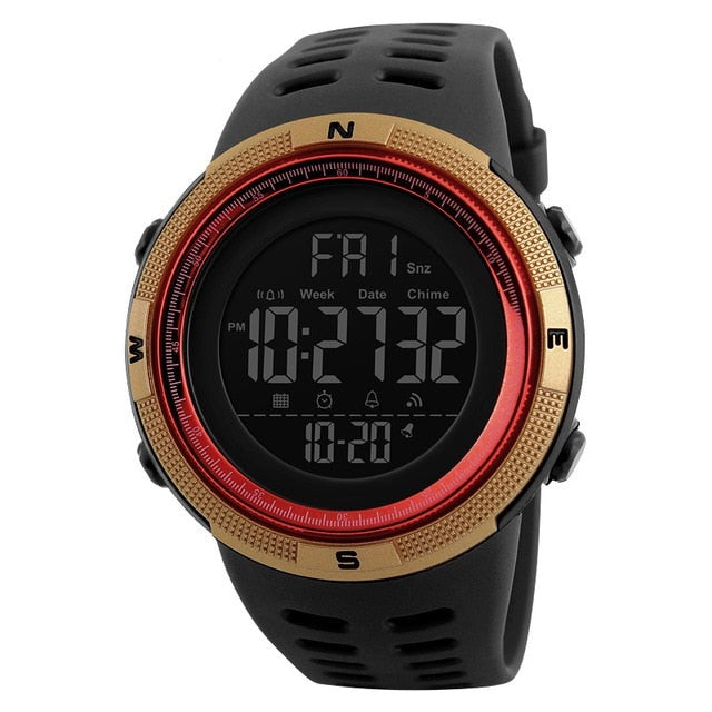 Men's Sports Watches 50m Waterproof Digital LED