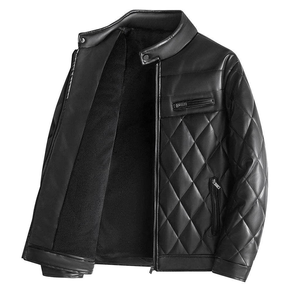 Men's Thick Leather Jacket