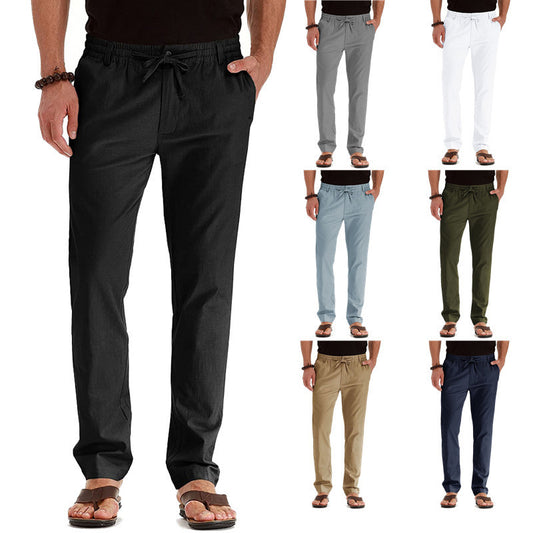 Casual Elastic Waist Pants