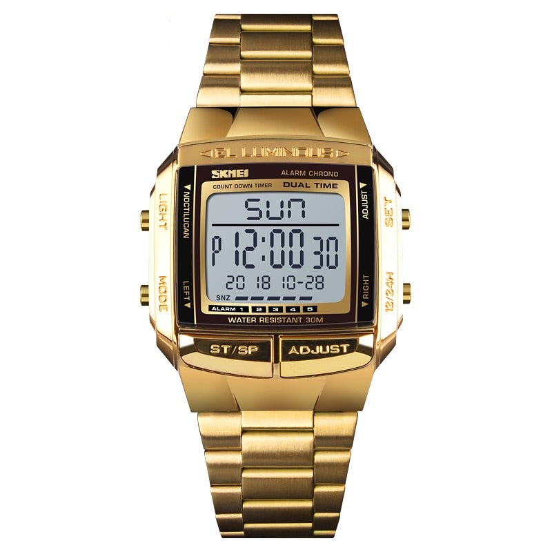 Electronic Watch With LED Light