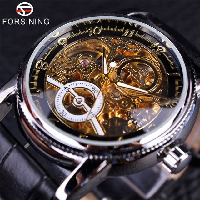 Engraving Skeleton Casual Automatic Watch