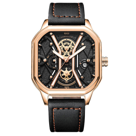 Men Luxury Luminous Square Dial