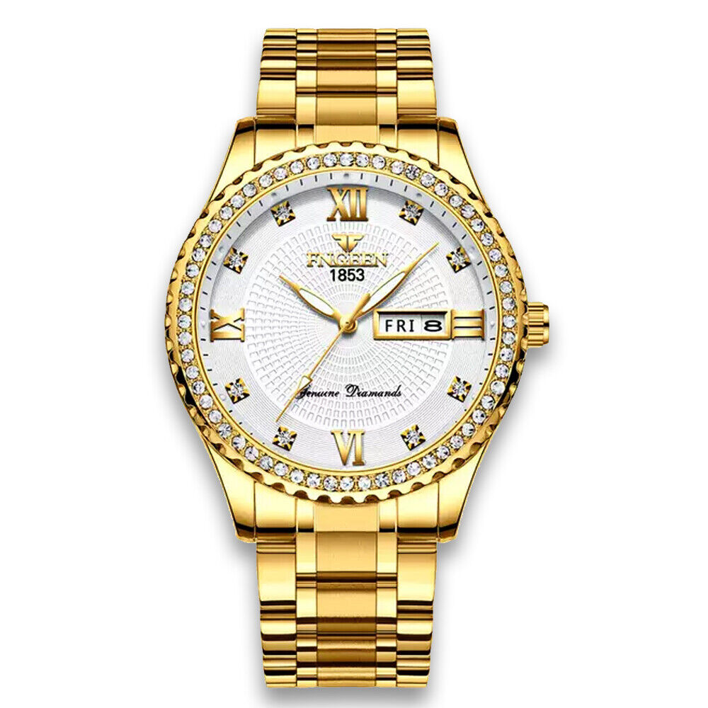 Watch Gold Classic Stainless Steel Quartz