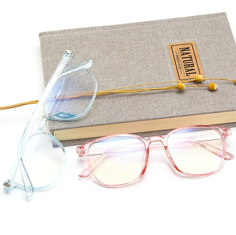 Retro Anti-blue Light Transparent Glasses