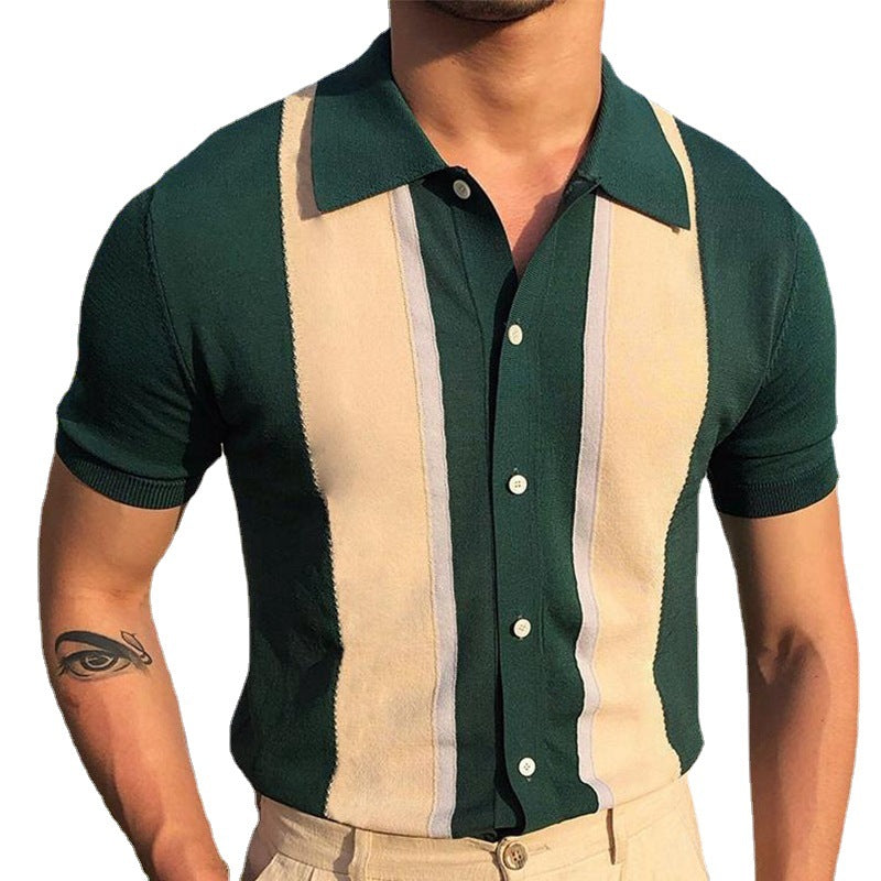 Lapel Knitted Shirt