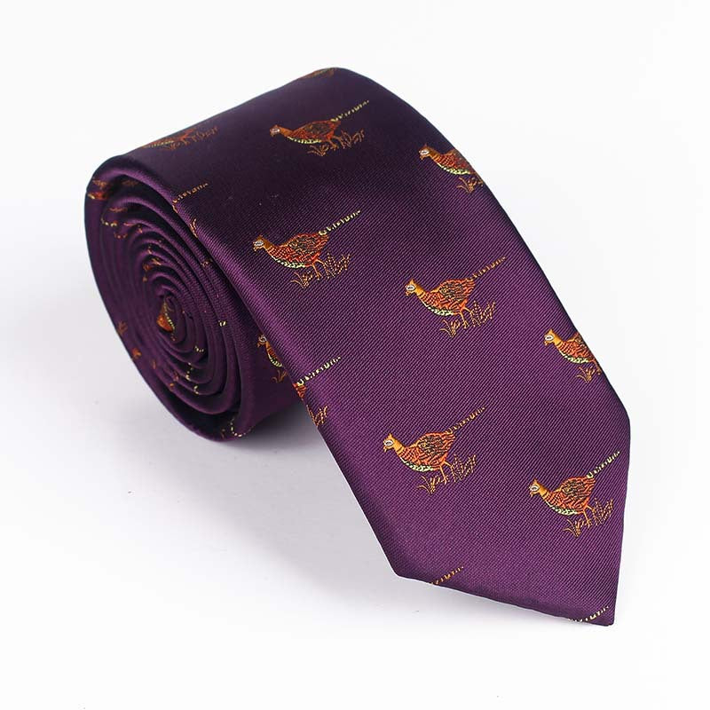 Bird Design Multi Color Tie For Men