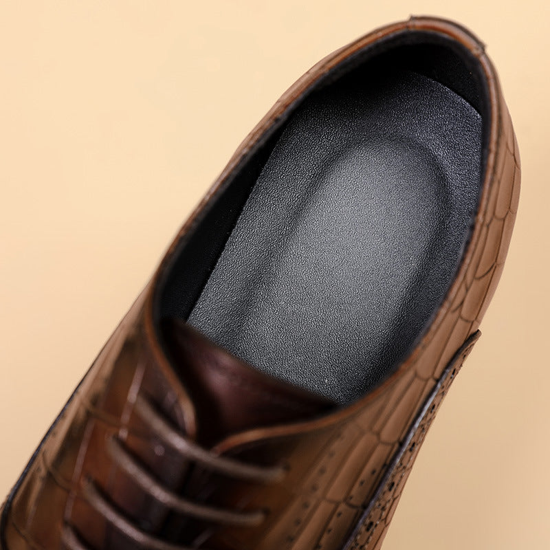 Oxford Style Leather Dress Shoes.