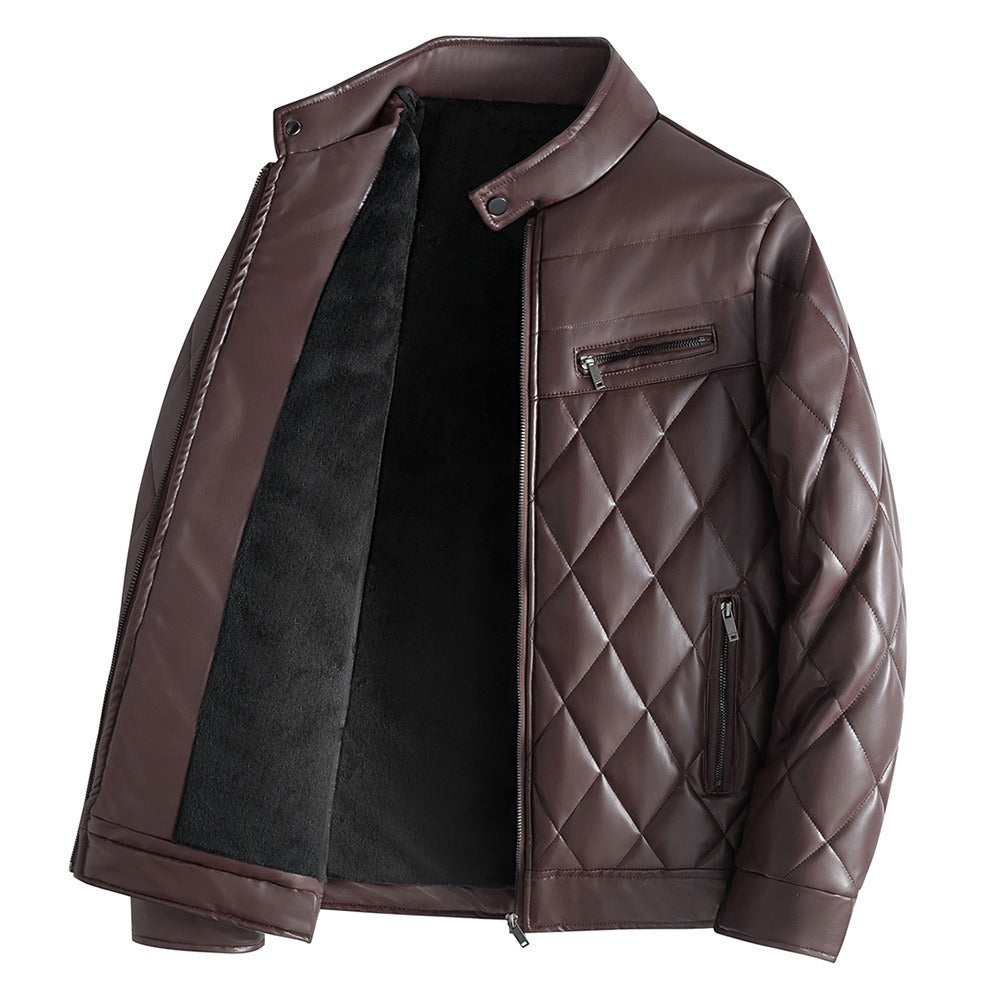 Men's Thick Leather Jacket