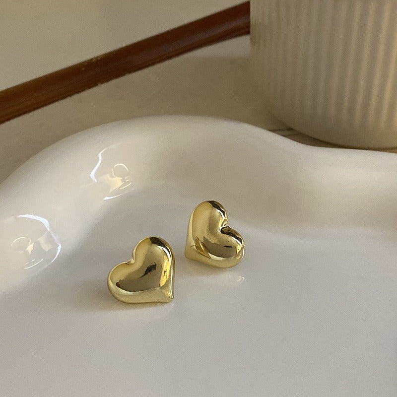 Chic 3D Heart Shaped Earrings