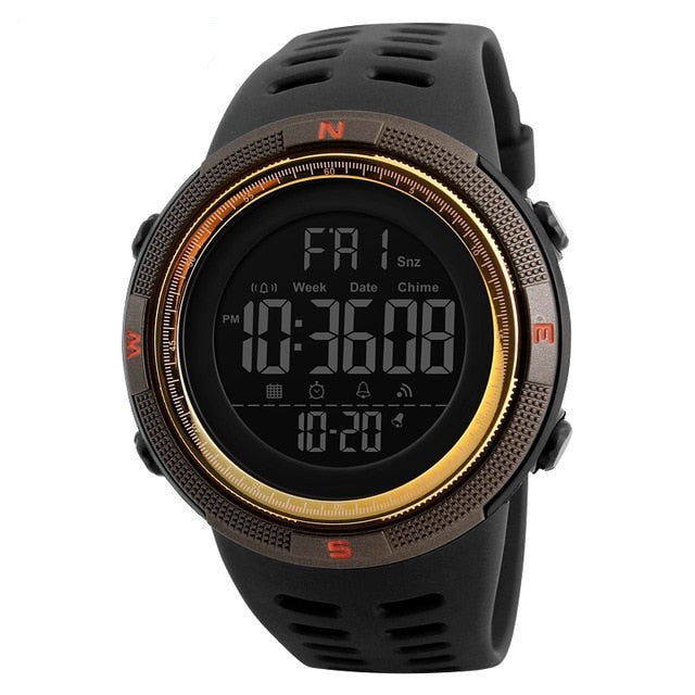 Men's Sports Watches 50m Waterproof Digital LED