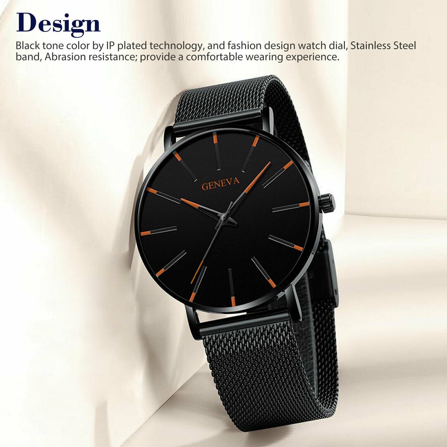 Quartz Watch Stainless Steel Ultra Thin