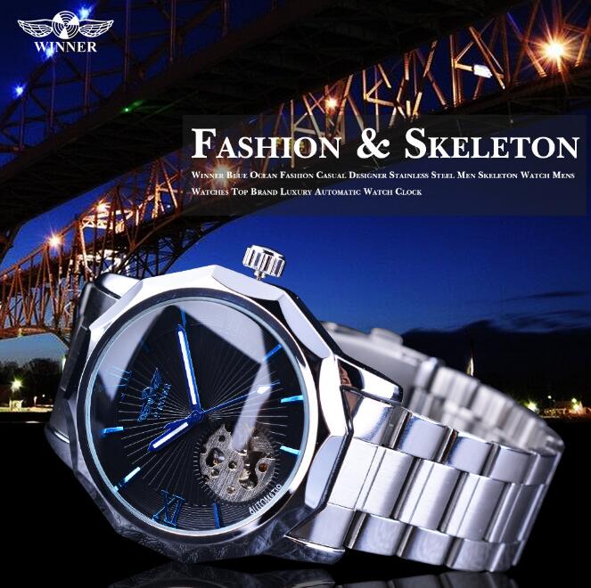 Transparent Skeleton Dial Watch