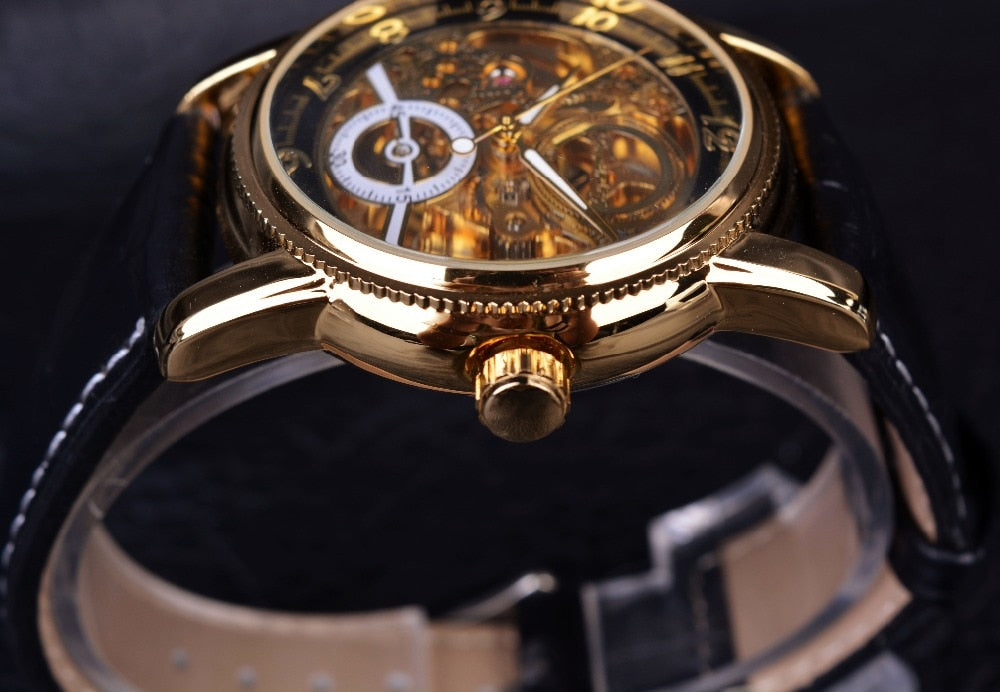 Engraving Skeleton Casual Automatic Watch