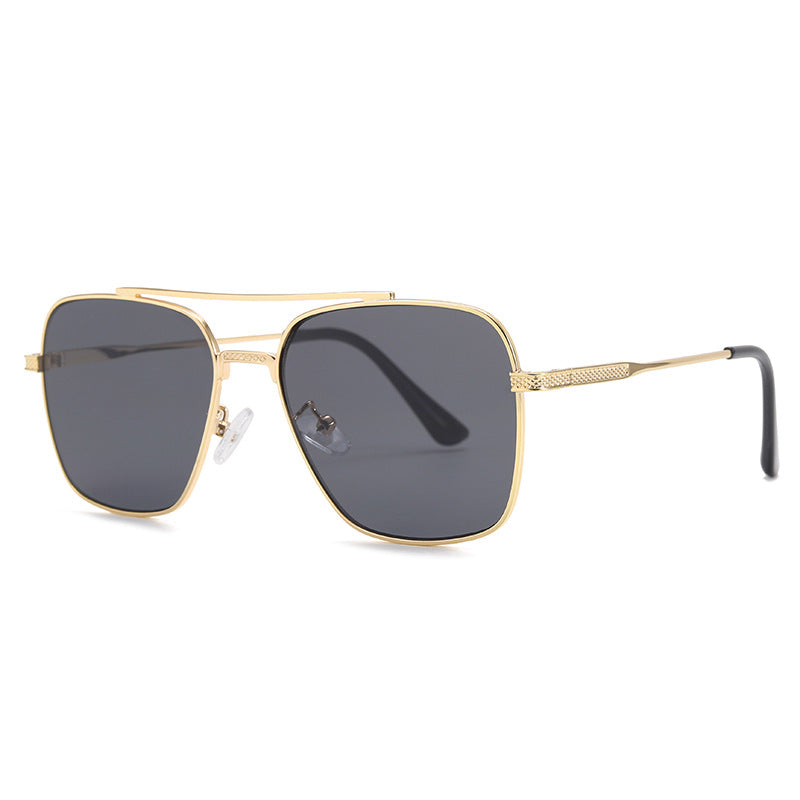 Double Beam Stylish Metallic Sunglasses For Men