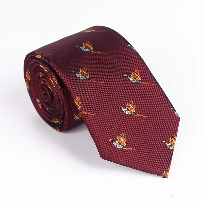 Bird Design Multi Color Tie For Men