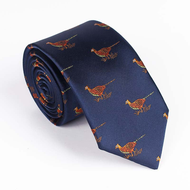 Bird Design Multi Color Tie For Men