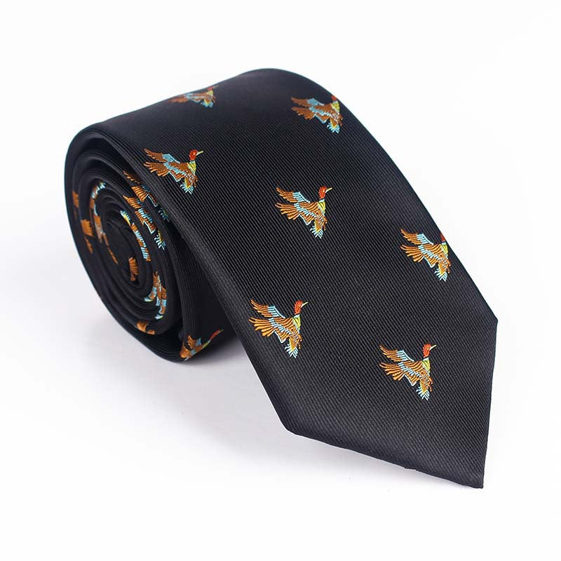 Bird Design Multi Color Tie For Men