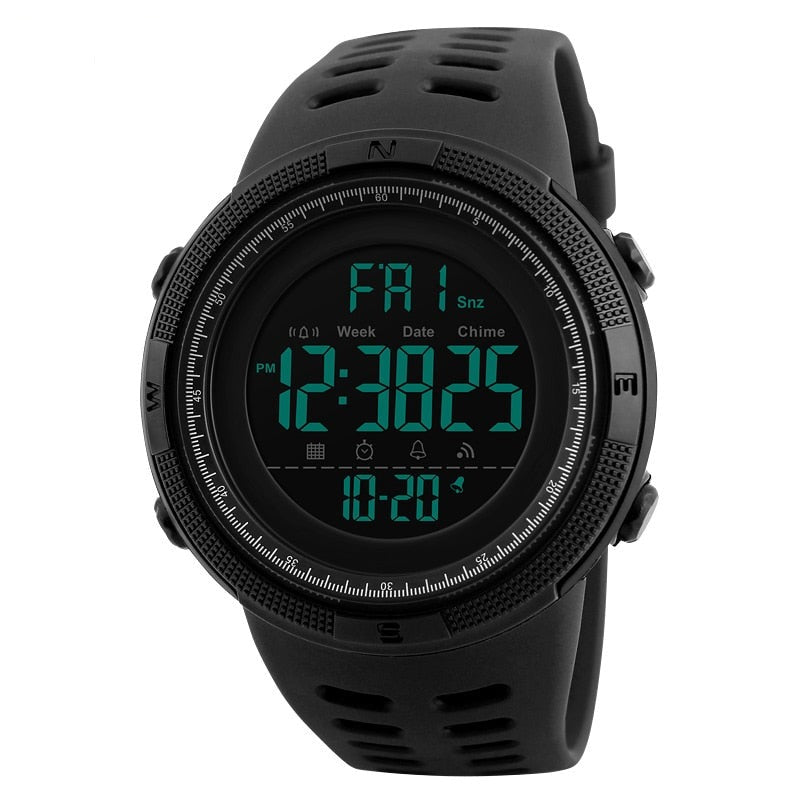 Men's Sports Watches 50m Waterproof Digital LED