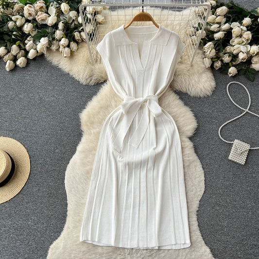 Elegant Knitted Summer Dress