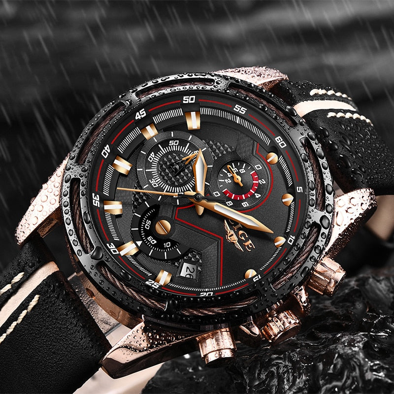 Luxury Gold Waterproof Watch