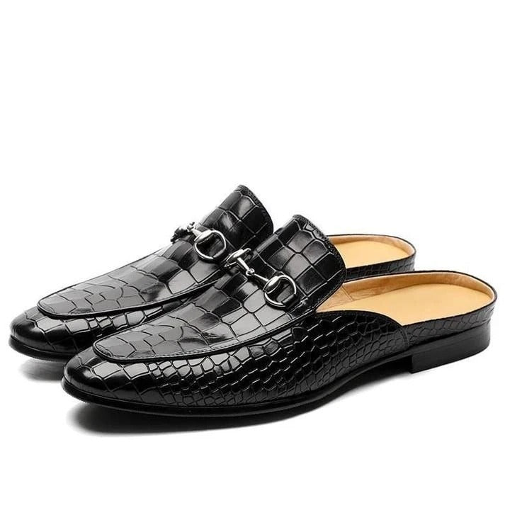 Men's Faux Alligator Skin Leather Shoes