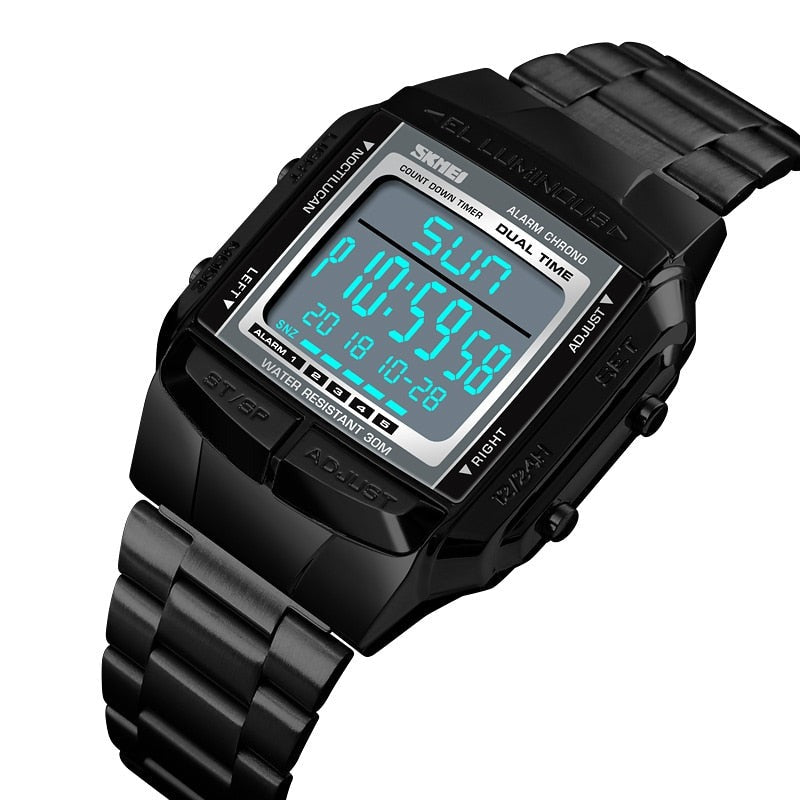 Electronic Watch With LED Light