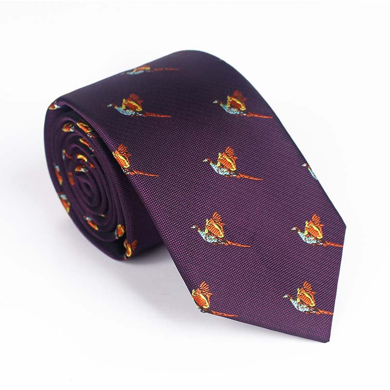 Bird Design Multi Color Tie For Men