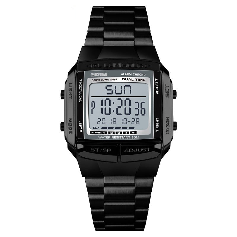 Electronic Watch With LED Light