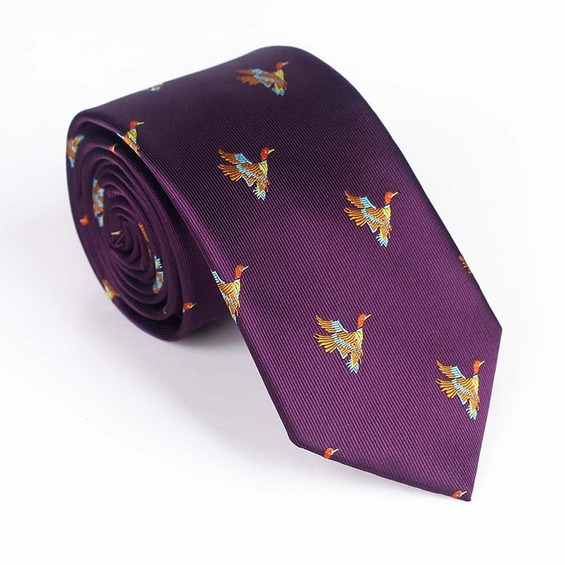 Bird Design Multi Color Tie For Men