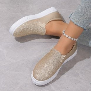 Flat Round Toe Slip On Shoes