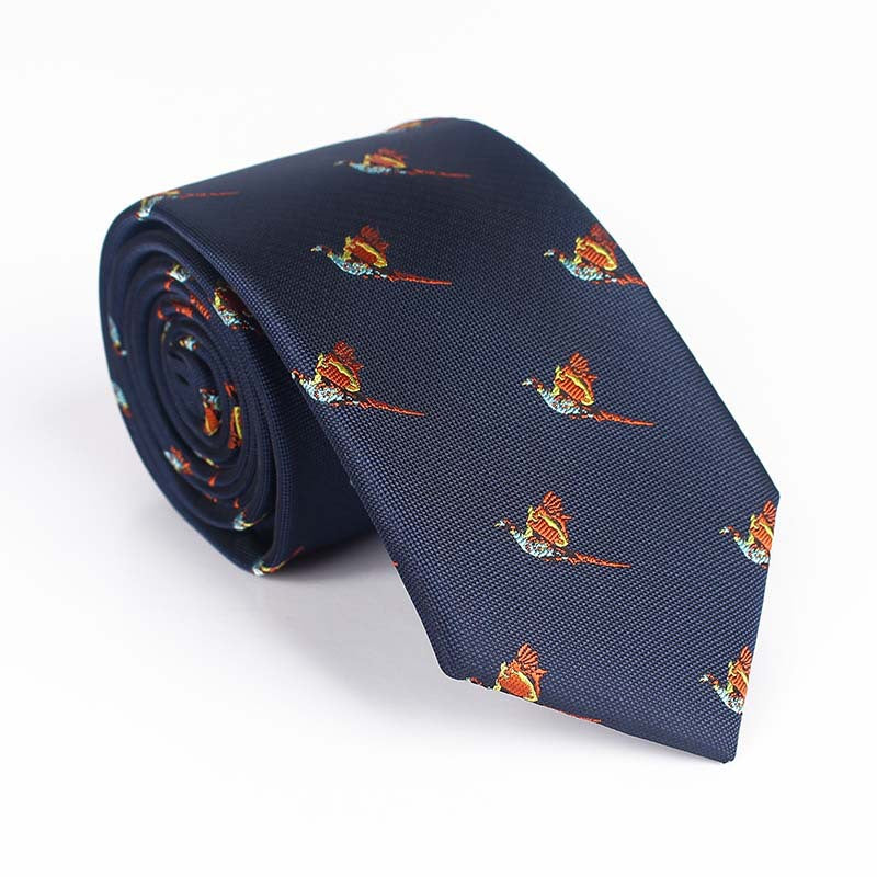 Bird Design Multi Color Tie For Men