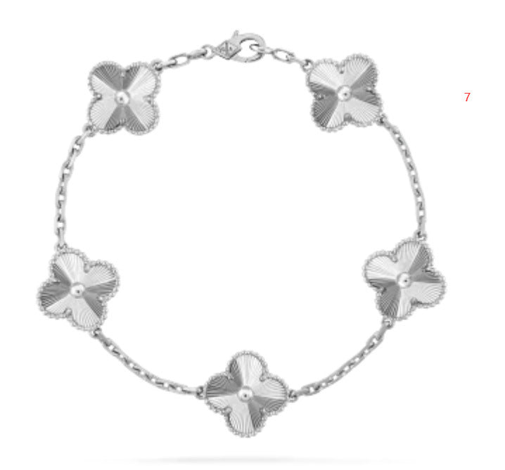 Four Leaf Clover Titanium Steel Bracelet