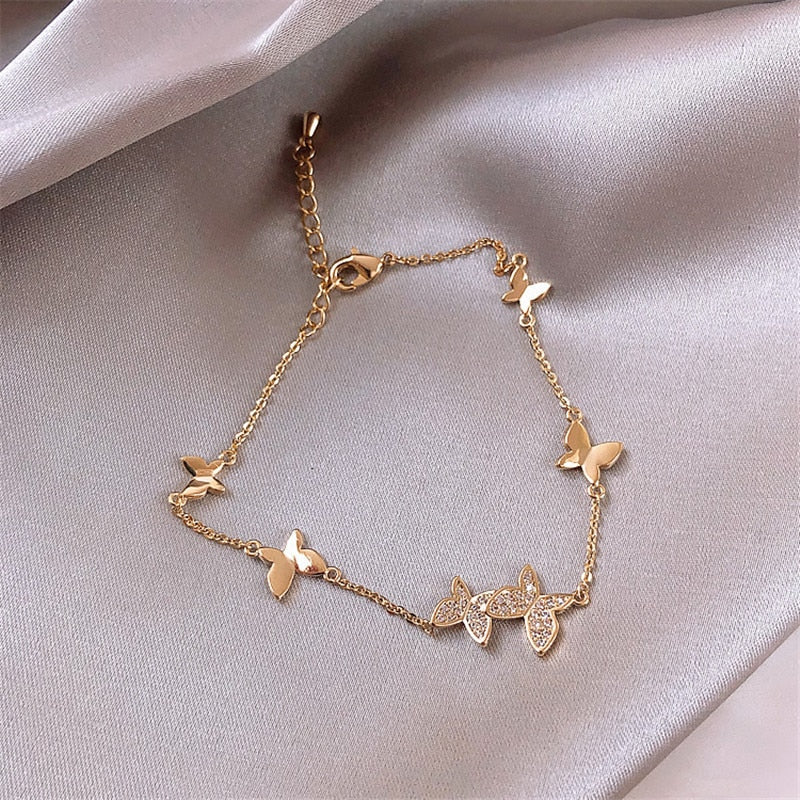 Butterfly Pendant Bracelet